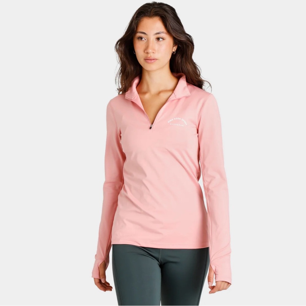 Pink Soda 3/4 Zip Pullover - size M
